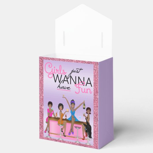 Meisjes willen gewoon Fun Bachelorette hebben Bedankdoosjes (Geopend)