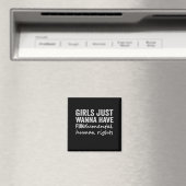 Meisjes willen gewoon fundamentele mensenrechten h magneet (Insitu (Vaatwasser))