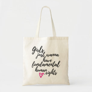 Meisjes willen gewoon fundamentele mensenrechten tote bag