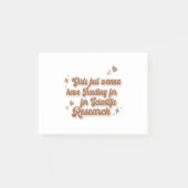 Meisjes willen gewoon geld hebben voor wetenschapp post-it® notes (Voorkant)