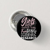 Meisjes willen gewoon geld hebben voor wetenschapp ronde button 3,2 cm (Voorkant /achterkant)