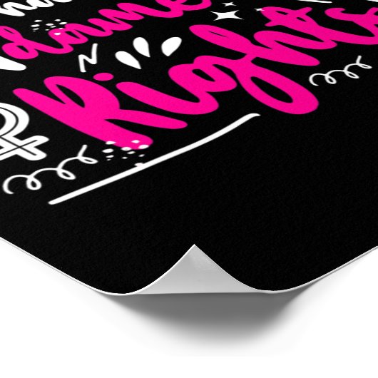 Meisjes willen gewoon grondrechten 1 poster (Hoek)