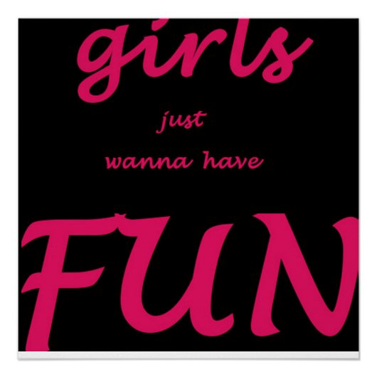 meisjes willen gewoon lol hebben perfect poster (Voorkant)