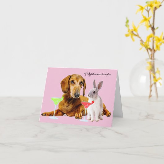 MEISJES WILLEN GEWOON LOL MAKEN VERJAARDAGSKAART KAART (Gele Bloem)