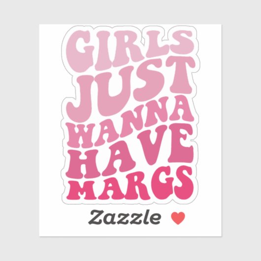 Meisjes willen gewoon Margs Groovy Cinco de Mayo Sticker (Vel)
