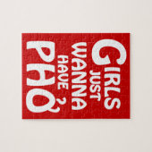 Meisjes willen gewoon Phở hebben Legpuzzel (Horizontaal)