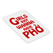 Meisjes willen gewoon Phở hebben Magneet (Rechterzijde)