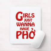 Meisjes willen gewoon Phở hebben Muismat (Met muis)