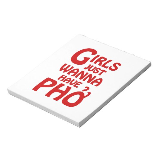 Meisjes willen gewoon Phở hebben Notitieblok (Linkerzijde)