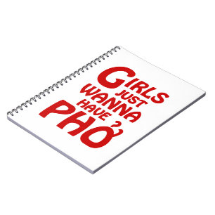 Meisjes willen gewoon Phở hebben Notitieboek