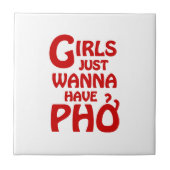 Meisjes willen gewoon Phở hebben Tegeltje (Voorkant)