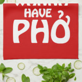 Meisjes willen gewoon Phở hebben Theedoek (Gevouwen)