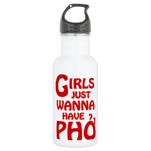 Meisjes willen gewoon Phở hebben Waterfles