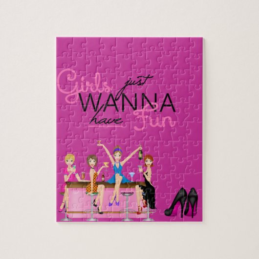 MEISJES WILLEN GEWOON PIJKGIFTEN HEBBEN LEGPUZZEL (Verticaal)