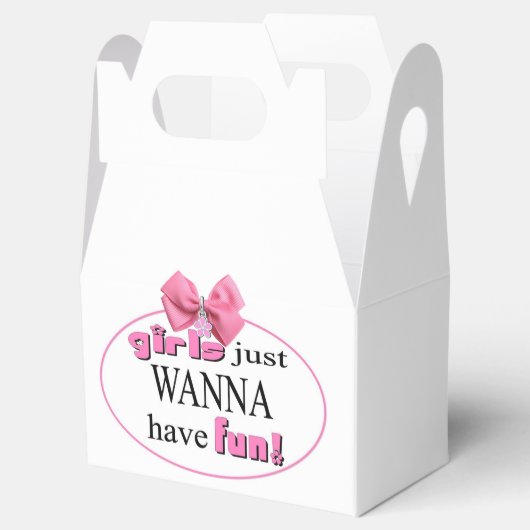 Meisjes willen gewoon plezier hebben. bedankdoosjes (Geopend)