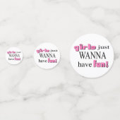 Meisjes willen gewoon plezier hebben. confetti (Voorkanten)