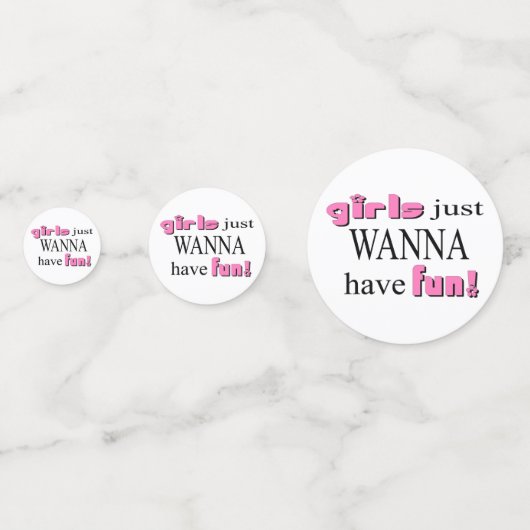 Meisjes willen gewoon plezier hebben. confetti (Voorkanten)