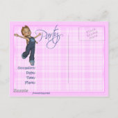 Meisjes willen gewoon plezier hebben, feest uitnod uitnodiging briefkaart (Achterkant)