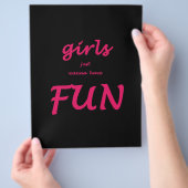 meisjes willen gewoon plezier hebben flyer (Hand)