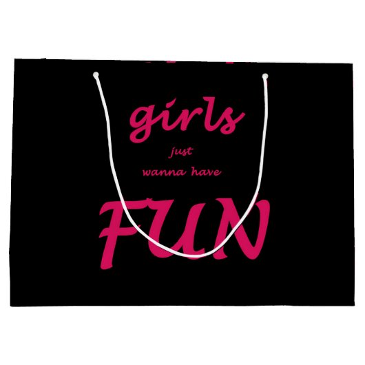 meisjes willen gewoon plezier hebben groot cadeauzakje (Achterkant)