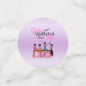 Meisjes Willen Gewoon Pret Hebben Vrijgezellenfees Confetti (Kleine voorkant)