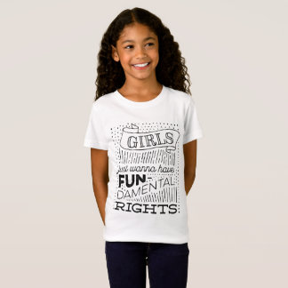 Meisjes willen gewoon rechten hebben t-shirt