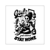 Meisjes willen gewoon... rubberstempel (Afrduk)