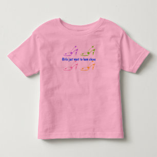 Meisjes willen gewoon schoenen kinder shirts