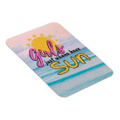 Meisjes willen gewoon Sun Beach hebben Magneet (Rechterzijde)