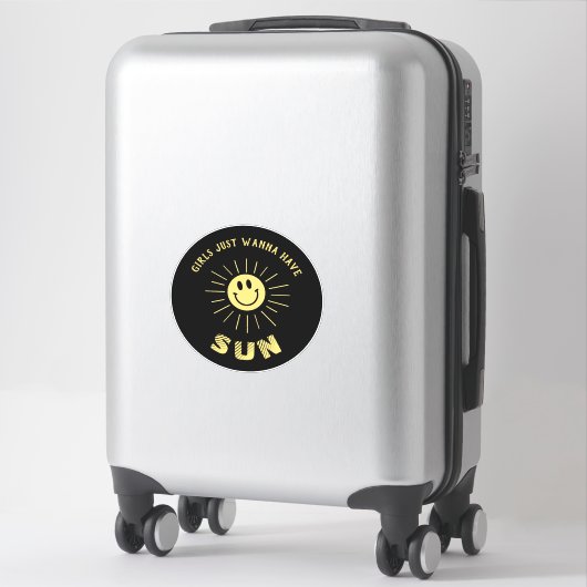 Meisjes willen gewoon Sun 🌞 hebben Sticker (Koffer)