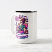 Meisjes willen gewoon... tweekleurige koffiemok (Voorkant links)