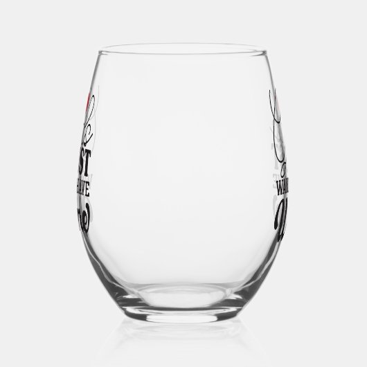 Meisjes willen gewoon wijn stamloos glas (Links)