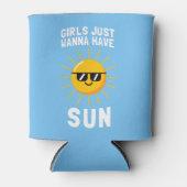 Meisjes willen gewoon zon hebben blikjeskoeler (Voorkant)