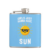 Meisjes willen gewoon zon hebben heupfles (Voorkant)