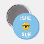Meisjes willen gewoon zon hebben magneet (Voorkant / Achterkant)