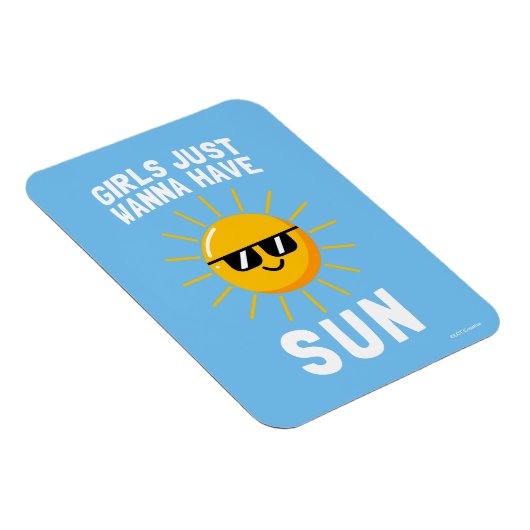 Meisjes willen gewoon zon hebben magneet (Rechterzijde)
