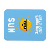 Meisjes willen gewoon zon hebben magneet (Horizontaal)