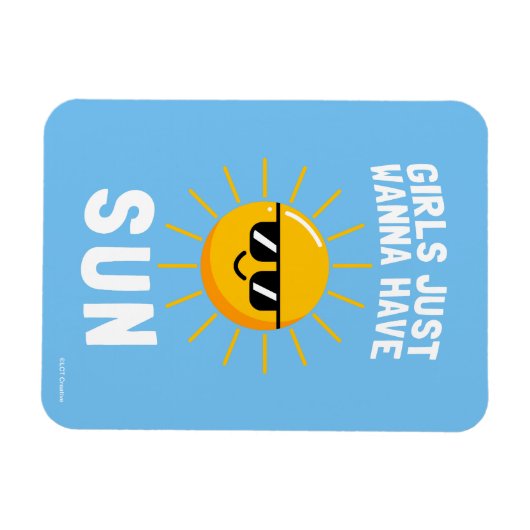 Meisjes willen gewoon zon hebben magneet (Horizontaal)