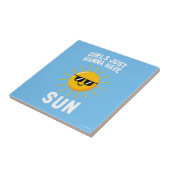 Meisjes willen gewoon zon hebben tegeltje (Zijkant)