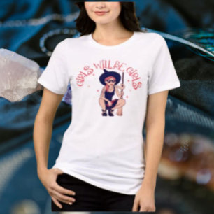 Meisjes Willen Meisjes Zijn   Hekserige Rebel T-sh Tri-Blend Shirt