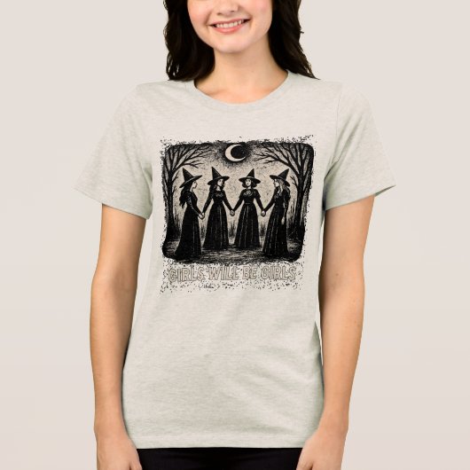 Meisjes Willen Meisjes Zijn Tri-Blend Shirt (Voorkant)