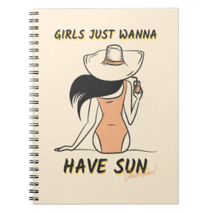 Meisjes Willen Zomaar Zon – Chic Zomer Vakantie Notitieboek