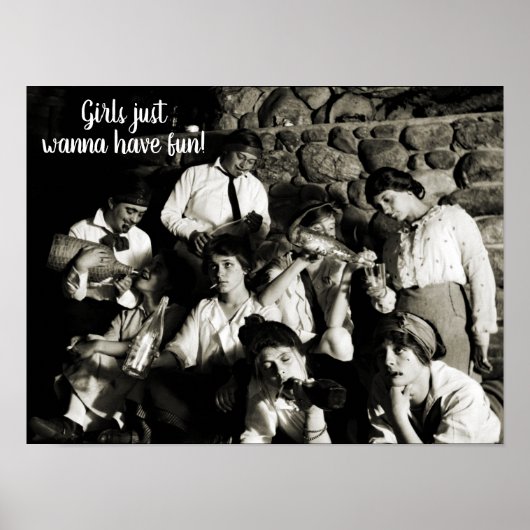 MEISJES WILNA HEBBEN VROUWENPARTIJDRINKEN VAN 1910 POSTER (Voorkant)