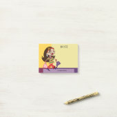 Meisjes winkelen, ontwerpen na het briefje post-it® notes (Op bureau)