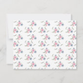 Meisjes Winter Baby Shower Uitnodigingen (Achterkant)