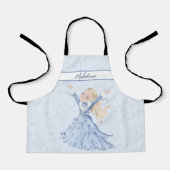 Meisjes Winter Prinses Persoonlijk Schort (Voorkant)