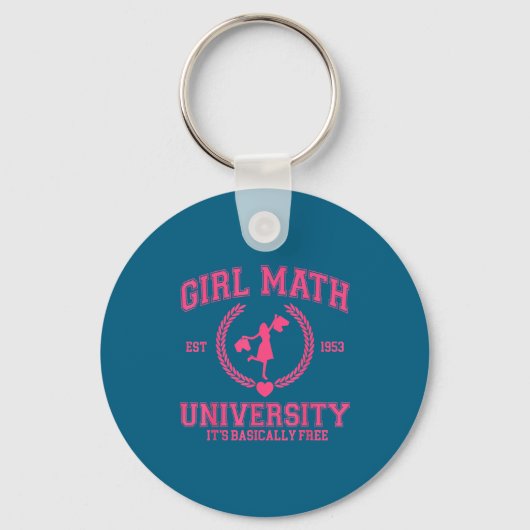 Meisjes Wiskunde Universiteit Het is eigenlijk Gra Sleutelhanger (Voorkant)
