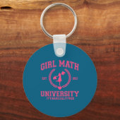 Meisjes Wiskunde Universiteit Het is eigenlijk Gra Sleutelhanger (Voorkant)