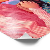 Meisjes wit liefde lesbische trots foto afdruk (Hoek)