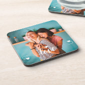 Meisjes Wit Liefde Script Met Hart Valentijn Bier Onderzetter (Linkerzijde)